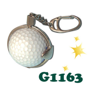 G1163 Metal Golf Ball Holder Key Chain - www.benison.com.hk