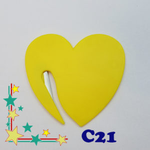 Heart shaped envelop opener